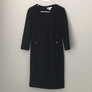 Liz Claiborne Black 3/4 sleeve dress